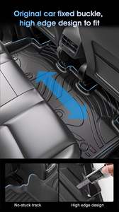 Alfombrillas personalizadas antideslizantes para todo tipo de clima 3D TPE para coche, forro de carga para <span class=keywords><strong>Audi</strong></span> Q5L 2018-2023 - Product Image 6