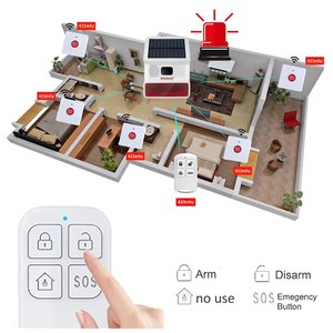 نظام إنذار طوارئ لاسلكي MHz مقاوم للماء زر استدعاء SOS لكبار السن تنبيه طبي جهاز أمان شخصي - Product Image 5