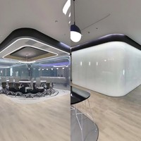 Maßgefertigte Intelligente PDLC-Folie für Küche und Bad. Ein-Klick-Umschaltbarer Sichtschutz UV-Schutz Dekoratives Design. Maßanfertigung