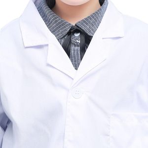 子供のためのドクターコートコスチュームラボコートユニセックスドクター幼児コスチューム男の子と女の子のためのハロウィンコスプレスクール