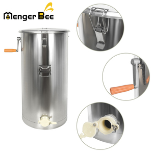 Mengerbee Suministros al por Mayor para Apicultura, Extractor de Miel Manual de 2 Cuadros, Patas de Acero Inoxidable 201, Soldadura sin Costuras, 34cm - Product Image 2