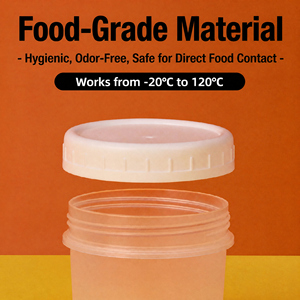 Jarra de Plástico PP de Grado Alimenticio para Té con Leche, 500 ml, Recipiente Hermético para Almacenamiento de Alimentos, Vasos para Boba, Aptos para Microondas, Logotipo Personalizado, Venta al Por Mayor - Product Image 2