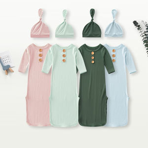 Mamelucos de varios estilos para bebés, ropa de bambú, gran oferta, pijamas anudados para bebés de alta calidad más suaves - Product Image 1