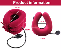 Cou Gonflable Oreiller Collier Tracteur Air Dispositif De Traction Cervicale Soutien Vertèbre Orthopédie Massage Relaxation Brace