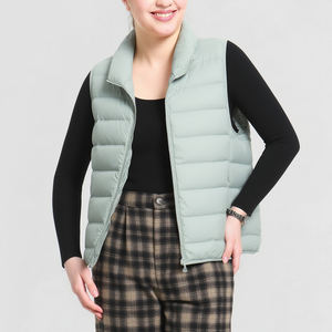 <span class=keywords><strong>Chaleco</strong></span> de Invierno Grueso, Cortavientos y Minimalista para <span class=keywords><strong>Mujer</strong></span>, Talla Grande, de Alta Calidad, Informal, Liso - Product Image 2