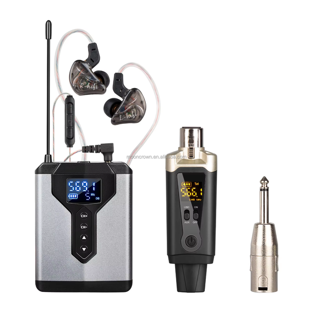 Professional Uhf Wireless Microphone Performance Transmitter and Receiver in Ear Monitor Wireless Earphone Monitoring System