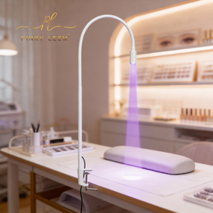 Pinky Leem Lash <b>Uv</b> <b>Light</b> Clip Lamp with Silent Pedal Lash <b>Uv</b> Lamp While <b>Uv</b> Lash Lamp Desktop - Product Image 1