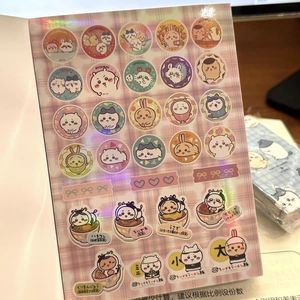 Livre d'autocollants mignons Chiikawa Usagi Hachiware, autocollants de dessin animé Kawaii, autocollants DIY pour journal, scrapbooking, autocollants d'anime pour filles, fournitures scolaires - Product Image 3
