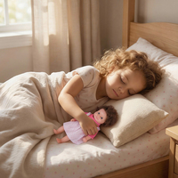 Poupée Reborn réaliste de 10 pouces, bébé nouveau-né, corps entier en silicone, poupée Reborn souple, bébé endormi, pour filles