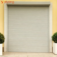 Portes à enroulement électriques en alliage d'aluminium antivol, très vendues, 6m x 6m, design industriel moderne, pour entrepôt extérieur