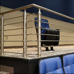 Sistema de Barandilla de Acero Inoxidable para Exteriores, Barandilla Sólida con Barra Horizontal para Terraza - Product Image 1