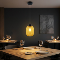 Lámpara Colgante Moderna Decorativa de Lujo en Vidrio para Interiores del Hogar, E27, Lámparas de Techo y Colgantes LED