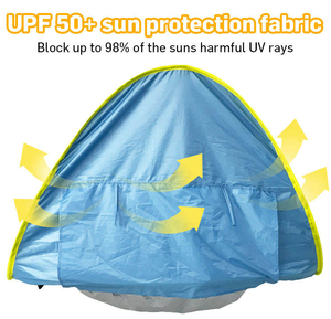 Carpa de Playa Plegable, Portátil, Resistente al Viento, Ligera, con Protección UV, para Niños y Bebés - Product Image 4