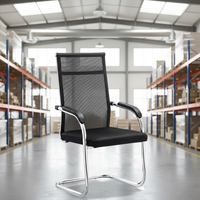 Chaises de bureau ergonomiques de haute qualité, robustes, en maille, avec dossier haut, pour visiteurs, Sillas