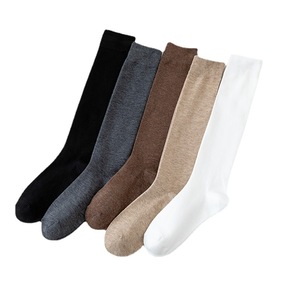 Trắng Trường Trẻ Em Cotton <span class=keywords><strong>Stocking</strong></span> Phụ Nữ Rắn Mồ Hôi Thấm Trường Đồng Phục Đầu Gối Cao Vớ Cô Gái - Product Image 3