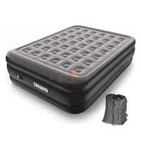 Lit à air King Size Matelas gonflable Double Matelas à air de voyage pour tout-petits avec pompe intégrée Lit gonflable entièrement automatique
