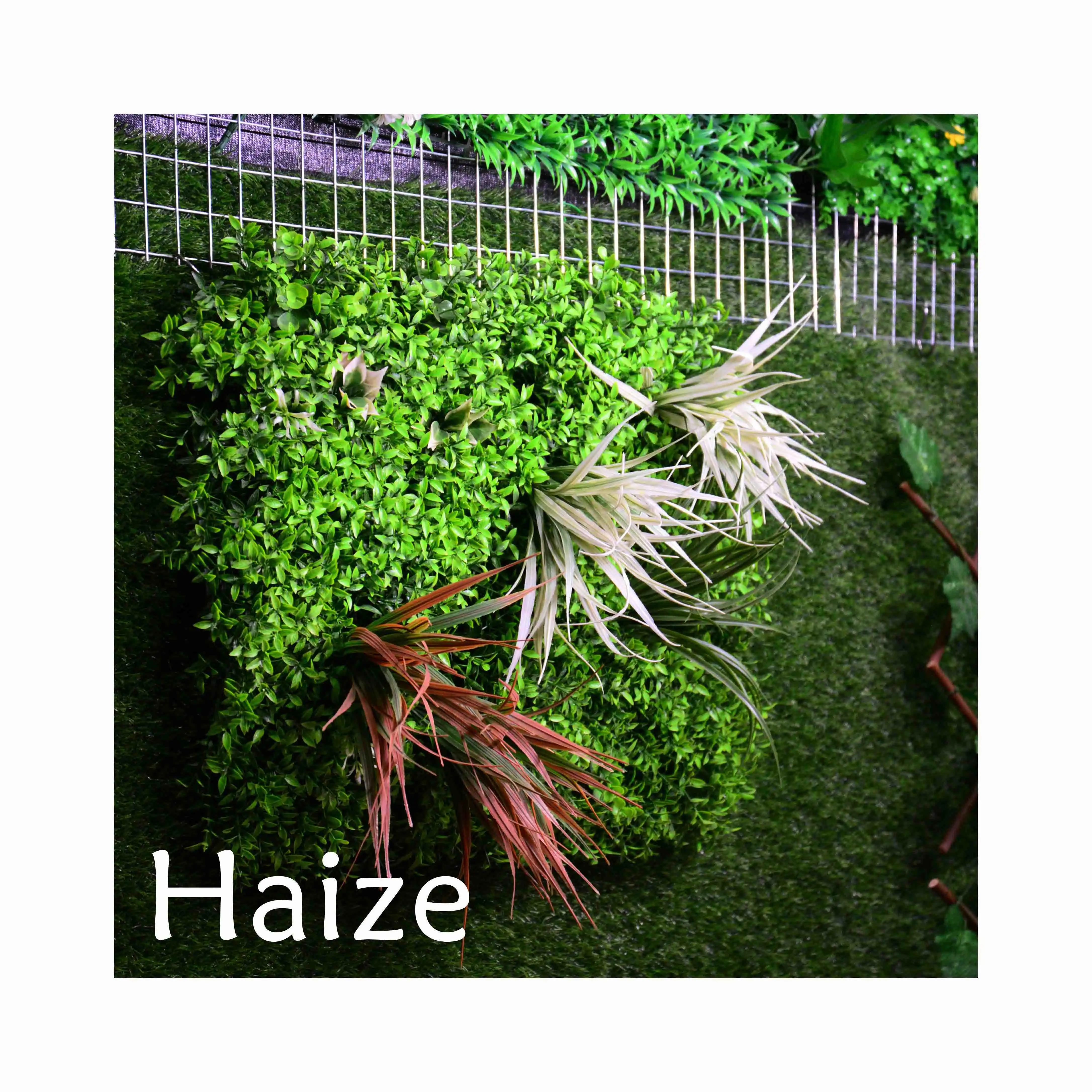 Paneles de pared de boj artificial, fondo verde de césped artificial, valla de jardín, protección UV, topiario para jardín,
