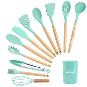 Juego de Utensilios de Cocina de Silicona de Grado Alimenticio, 12 Piezas, Antiadherentes, en Caja, Ecológicos, Resistentes al Calor, Libres de BPA - Product Image 4