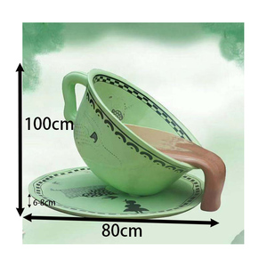 Escultura Artística de Fibra de Vidrio para Exteriores Y229, Taza de Té, Silla para Verter, Ecológica, Resistente a los Rayos UV y a la Intemperie, para Centros Comerciales y Escuelas - Product Image 2