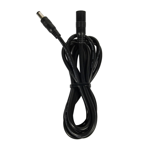 DC5525 Male to Female Extension Cable 5 Meter 20AWG Bare Copper Conductor Power Cord for Projectors