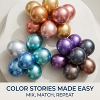 Joyeux anniversaire Rose Gold Noir Rouge Vert Violet Bleu et Or Couleurs assorties Ballon de fête Décoration de ballon et accessoires