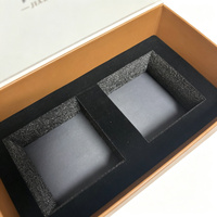 Boîte cadeau rigide de luxe personnalisée, écologique, à couvercle rabattable, fermeture magnétique, insert en velours, impression quadricolore, pelliculage mat pour café