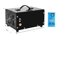 Kompresor udara elektrik, 12V 300Bar 30Mpa 4500Psi Set kompresor udara listrik Manual menghentikan PCP Paintball portabel pelumas minyak digunakan kondisi Gas baru