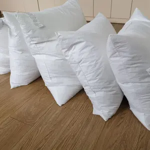 Alta bianco puro appiccicoso Piuma D'oca cuscino con fodera in cotone di riempimento cuscino di piume core inserto del cuscino di casa