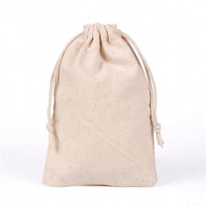 Bolsa de Regalo con Cordón de Lona de Algodón Natural Reciclable con Logotipo Personalizado para Zapatos, Ropa y Calcetines - Product Image 5