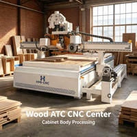 Router CNC HMI de 3/4/5 Ejes con ATC para Madera, Corte de Muebles, Maquinaria para Trabajar la Madera, Grabado en Madera, Solución de Centro CNC ATC