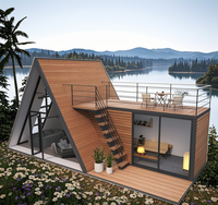 Casa Triangular Galvanizada con Estructura de Acero Moderna en Forma de A para Mayor Durabilidad, Ideal para Sala de Estar u Oficina en Casa