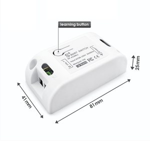 用于智能家居模块的1/2/3组射频433电池遥控器开关按钮按钮开关 - Product Image 4