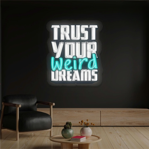 Tin tưởng của bạn những giấc mơ kỳ lạ <span class=keywords><strong>Led</strong></span> Neon dấu hiệu tùy chỉnh Neon dấu hiệu trong nhà ngoài trời cá nhân Neon trang trí phòng - Product Image 2