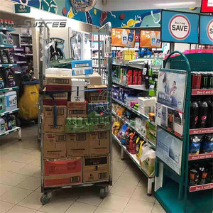 भंडारण गोदाम जस्ती धातु तार जाल वेल्डेड भारी शुल्क फोल्डेबल रसद रोलिंग पिंजरे - Product Image 5