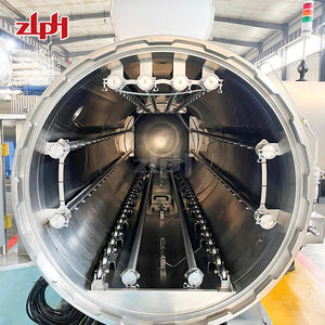 ZLPH Zhucheng Nueva Máquina Esterilizadora Automática Horizontal de Retorta por Pulverización de Agua Caliente para Bolsas, Acero Inoxidable 304, Eficiente Energéticamente - Product Image 5