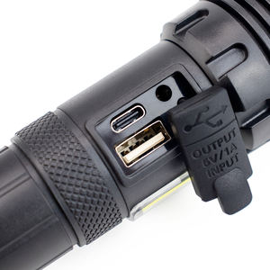 ไฟฉายยุทธวิธี XHP50 LED ระยะไกลอันทรงพลังชาร์จไฟได้ซูมได้พร้อมดีไซน์กันน้ำได้ดีขึ้นสำหรับกลางแจ้ง - Product Image 3