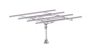 3kw 2 축 모든 주요 구성 요소 태양 전지 패널 추적 시스템 이중 축 완성 된 태양 광 추적기 시스템 - Product Image 4
