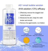 Solution de peeling 400 ml AS1/SA2/AO3, solution d'hydrodermabrasion, jet peel, machine à oxygène, solution de peeling aquatique pour le visage