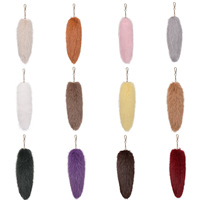Pendentif en fourrure synthétique de renard de 11 pouces, queue de renard, accessoires écologiques, pendentif pour sac de femme, porte-clés de voiture