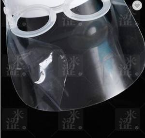 Safety Face Shield Reutilizable Full Face Transparente a prueba de viento a prueba de polvo con película transparente - Product Image 5