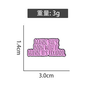 Sming pin peduli kesehatan Mental Enamel pin autisme kecemasan sosial frasa bros topi Lapel lencana hadiah perhiasan - Product Image 6