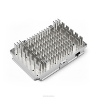 Dissipateur thermique en aluminium usiné CNC sur mesure 6061 T6, anodisé naturel, pour module d'alimentation électronique