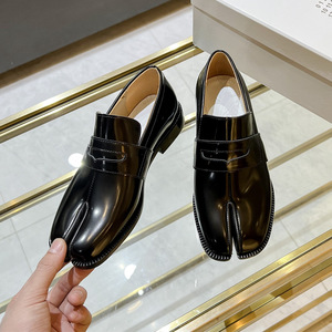 Nuevos Mocasines Tabi de Cuero Genuino y Gamuza para Hombre y Mujer, Zapatos Planos Sin Cordones para Oficina, Invierno y Otoño, con Plantilla de Goma - Product Image 5