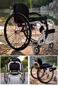 Silla de Ruedas Deportiva de Nuevo Diseño para Personas con Discapacidad, Ligera y Plegable, Manual, Modelo D8800 - Product Image 6