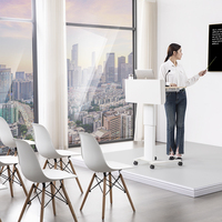 Nouvelle Arrivée - Table d'Ordinateur Portable Moderne en Métal à Hauteur Réglable Pneumatiquement - Bureau Assis-Debout à Levage par Gaz pour Usage Commercial, Domicile, Bureau, École, iPad
