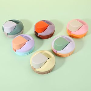 New Cup Lid with <b>Straw</b> Double <b>Drinking</b> Cup Lid sealed Leak Proof Fruit Cup Lid - Product Image 1