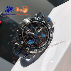 นาฬิกาควอทซ์ผู้ชายคุณภาพระดับ 5A ดีไซน์เท่ห์ พร้อมหน้าปัดเสริม 3 หน้าปัด หลายสี และสายกันน้ำ พร้อมปฏิทิน - Product Image 3