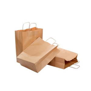 Bolsa de papel Kraft ecológica de estilo clásico con logotipo personalizado para compras para llevar de Vietnam - Product Image 3