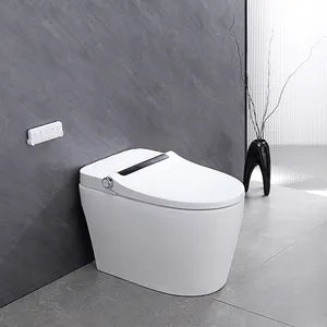 Banheiro eletrônico com função de limpeza de cerâmica, banheiro inteligente aquecido com função de bidê, limpeza infantil