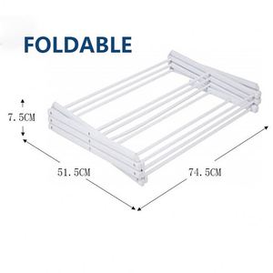 Tendedero de Ropa Plegable de Acero Inoxidable Resistente para Interiores, Portátil - Product Image 4